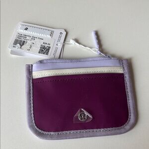 Lululemon Small Zip Card Case in Purple and Lavender NWt